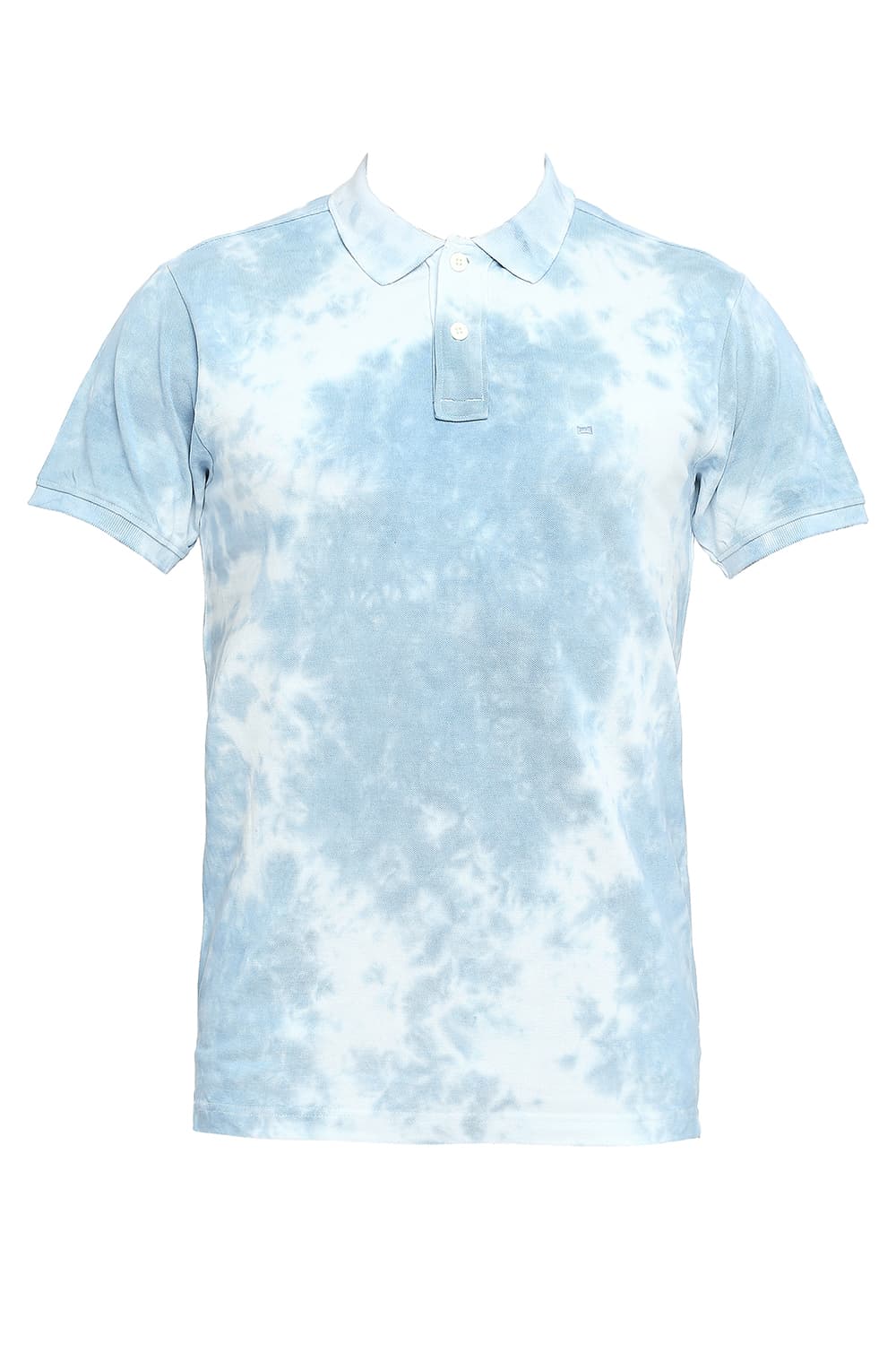 BASICS MUSCLE FIT TIE DYE POLO T-SHIRT