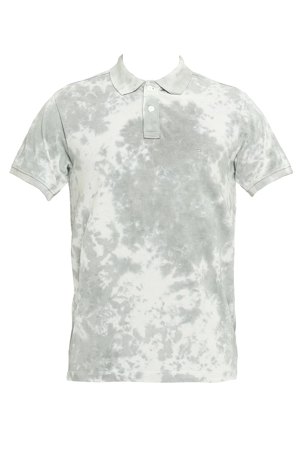 BASICS MUSCLE FIT TIE DYE POLO T-SHIRT