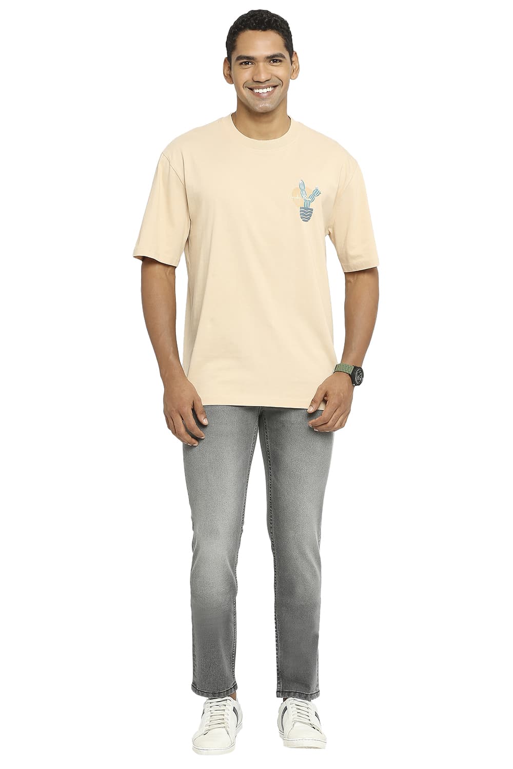 BASICS RELAXED FIT CREW T-SHIRT