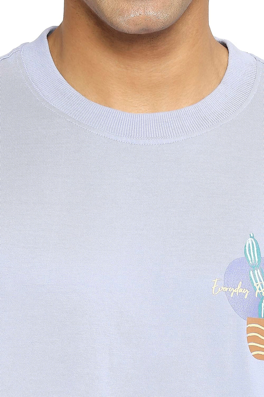 BASICS RELAXED FIT THISTLE DOWN CREW T-SHIRT