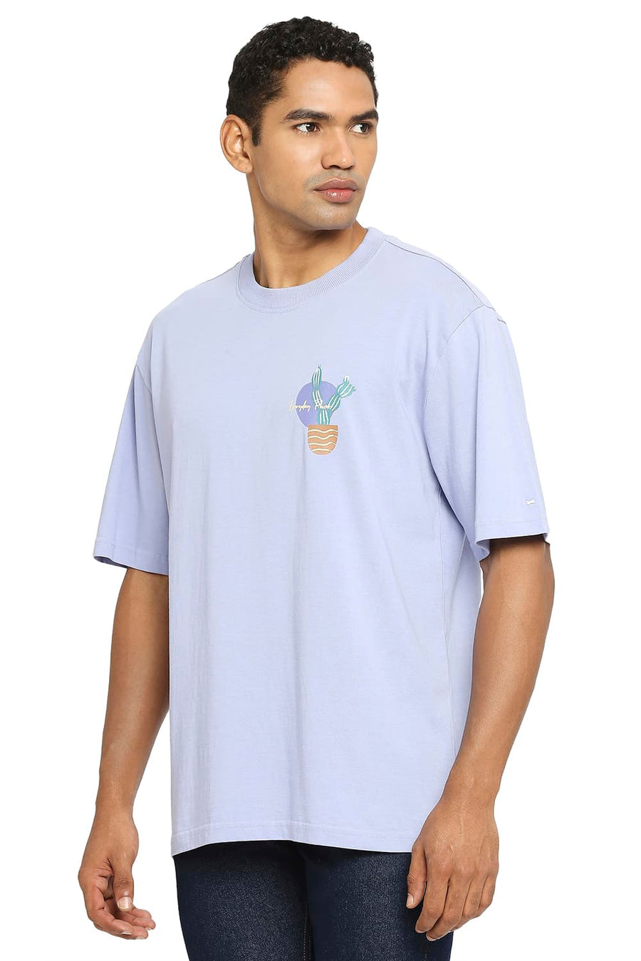 BASICS RELAXED FIT THISTLE DOWN CREW T-SHIRT