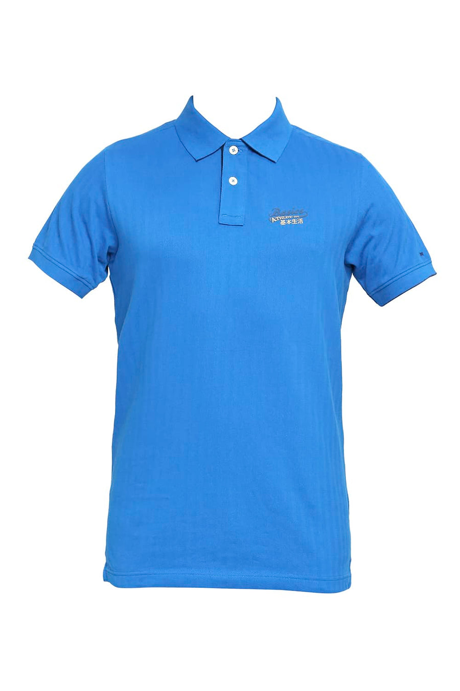 BASICS MUSCLE FIT IMPERIAL BLUE POLO T-SHIRT