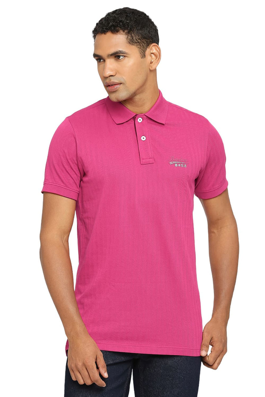 BASICS MUSCLE FIT VIVACIOUS POLO T-SHIRT