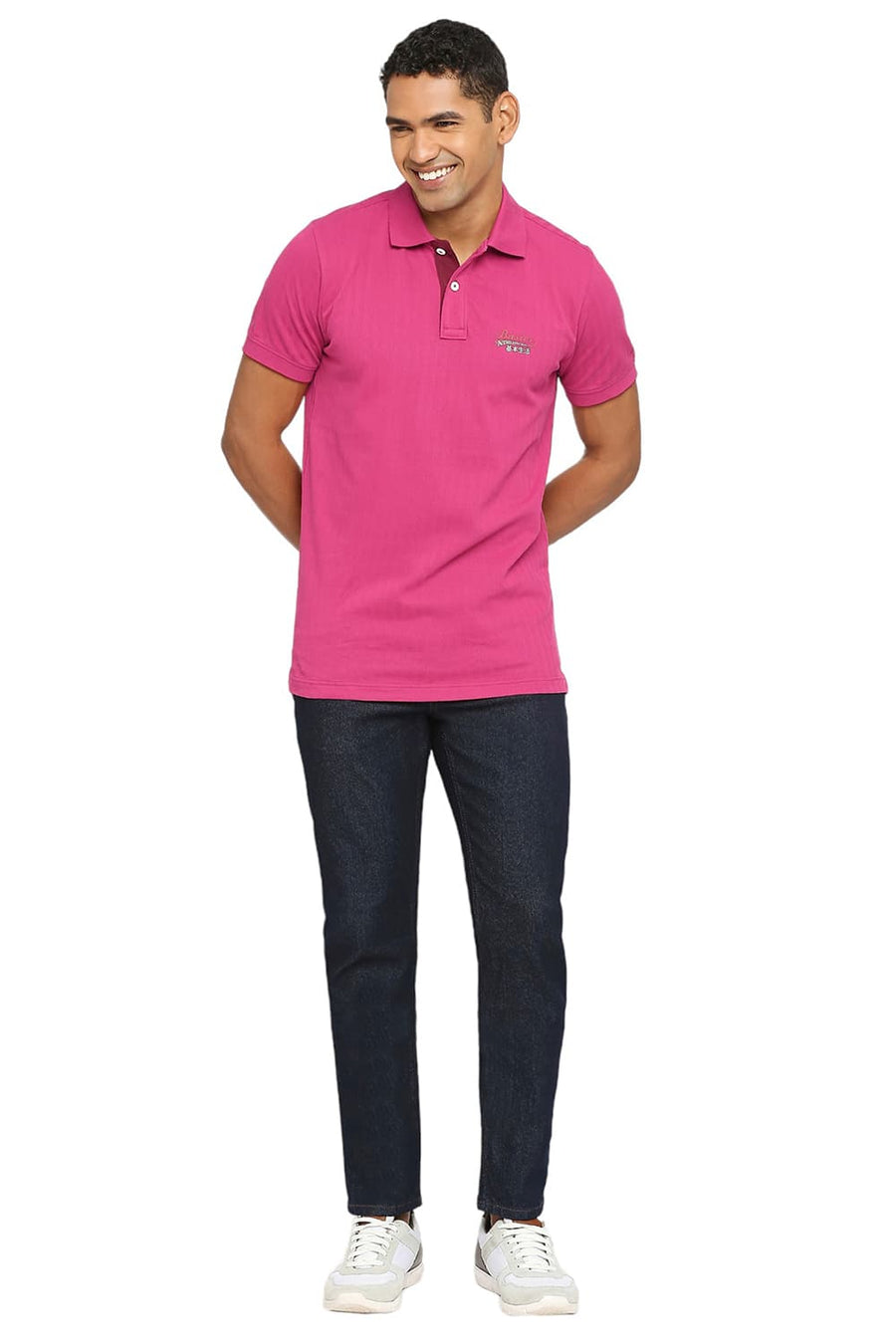 BASICS MUSCLE FIT VIVACIOUS POLO T-SHIRT