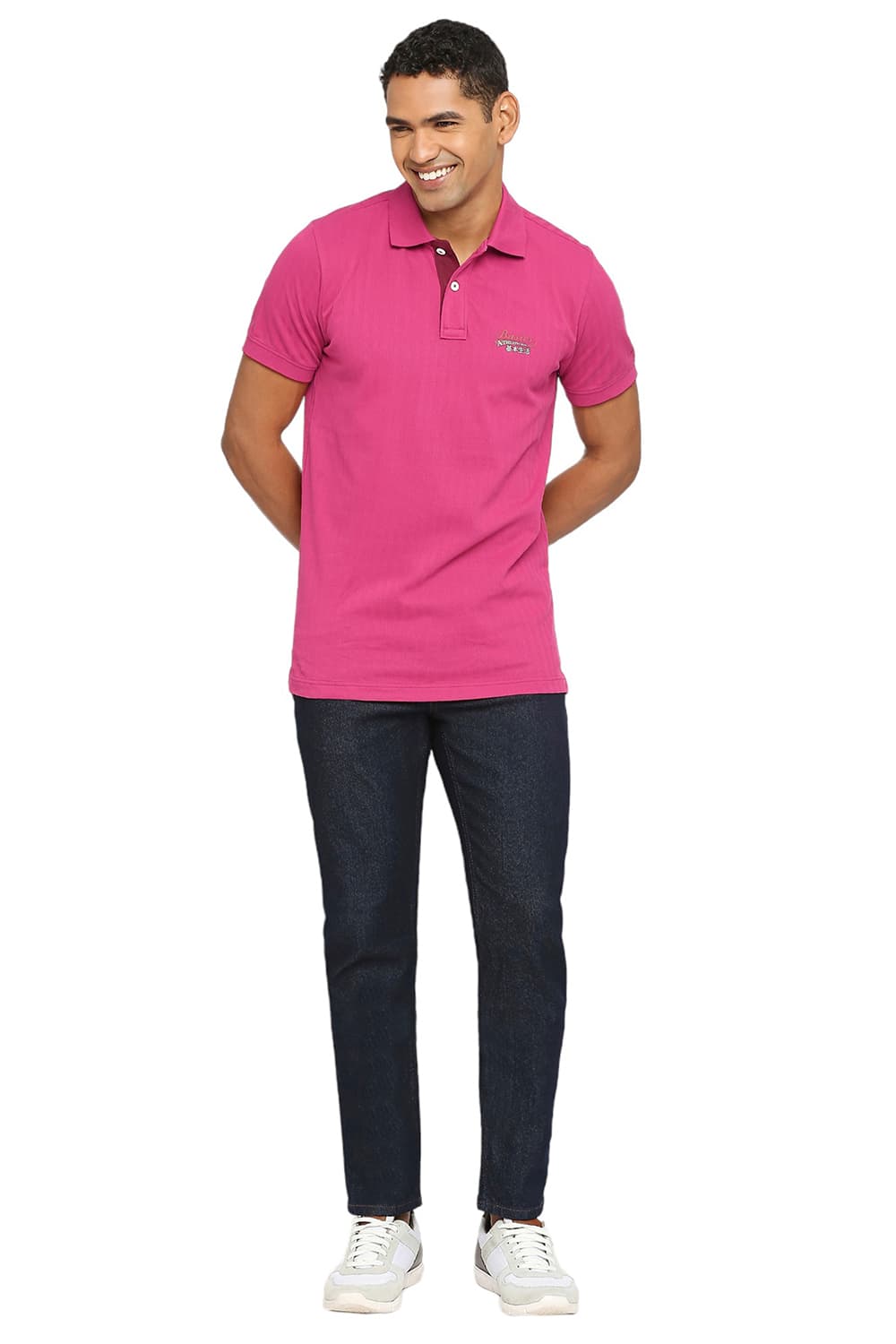 BASICS MUSCLE FIT POLO T-SHIRT