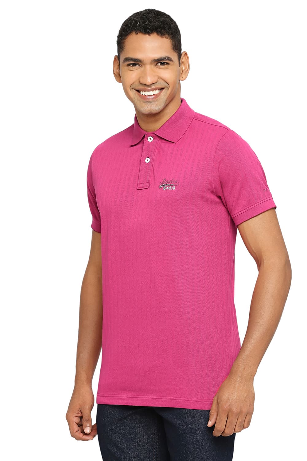 BASICS MUSCLE FIT POLO T-SHIRT