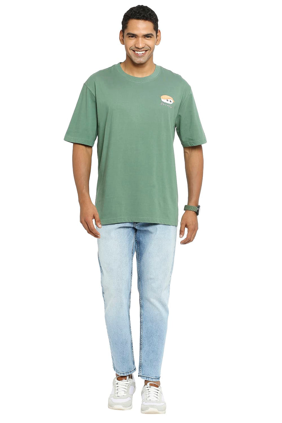 BASICS RELAXED FIT MYRTLE CREW T-SHIRT