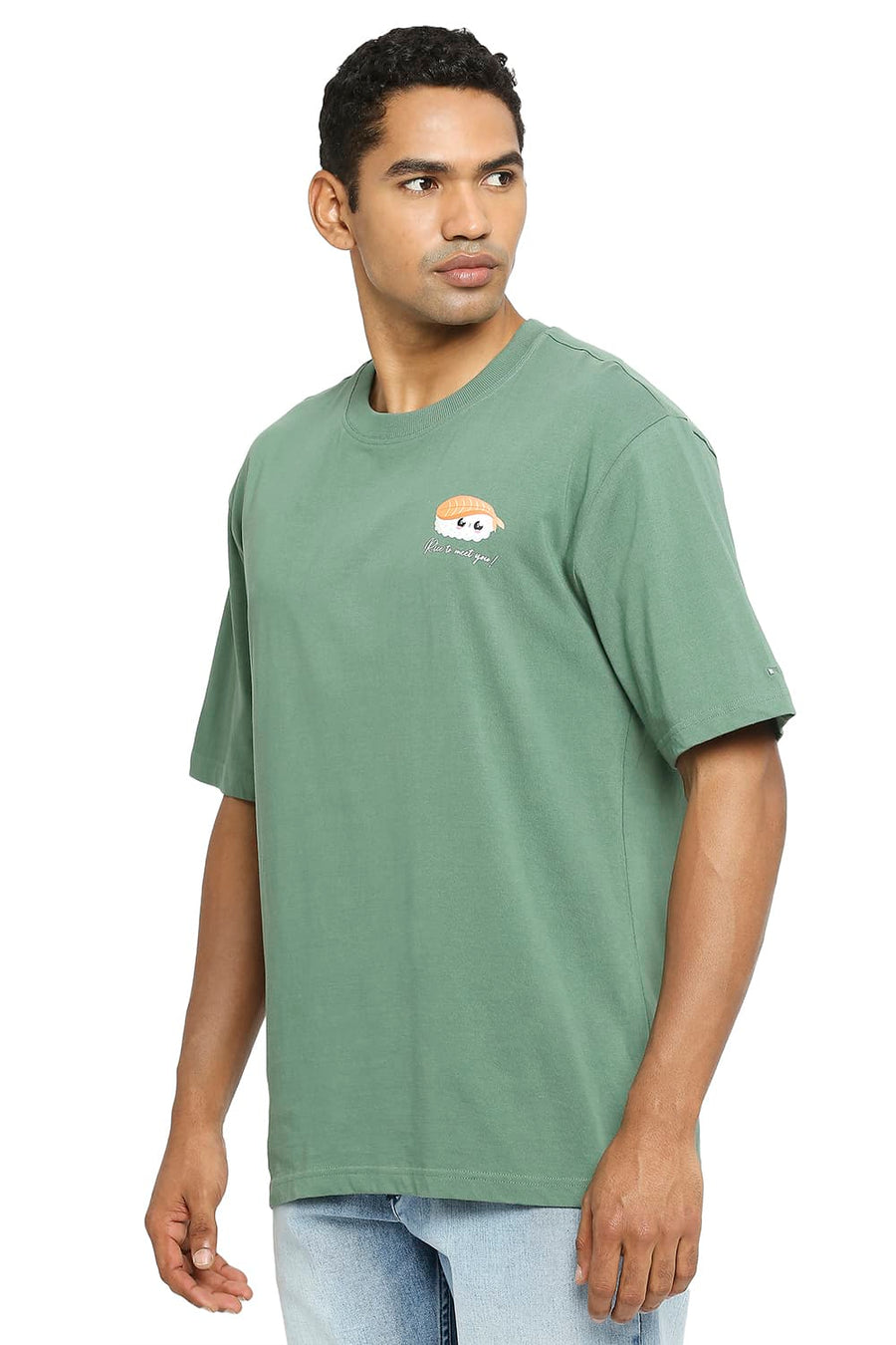BASICS RELAXED FIT MYRTLE CREW T-SHIRT
