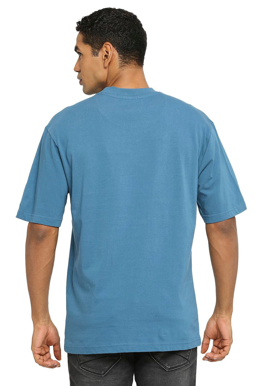 BASICS RELAXED FIT MIDNIGHT CREW T-SHIRT