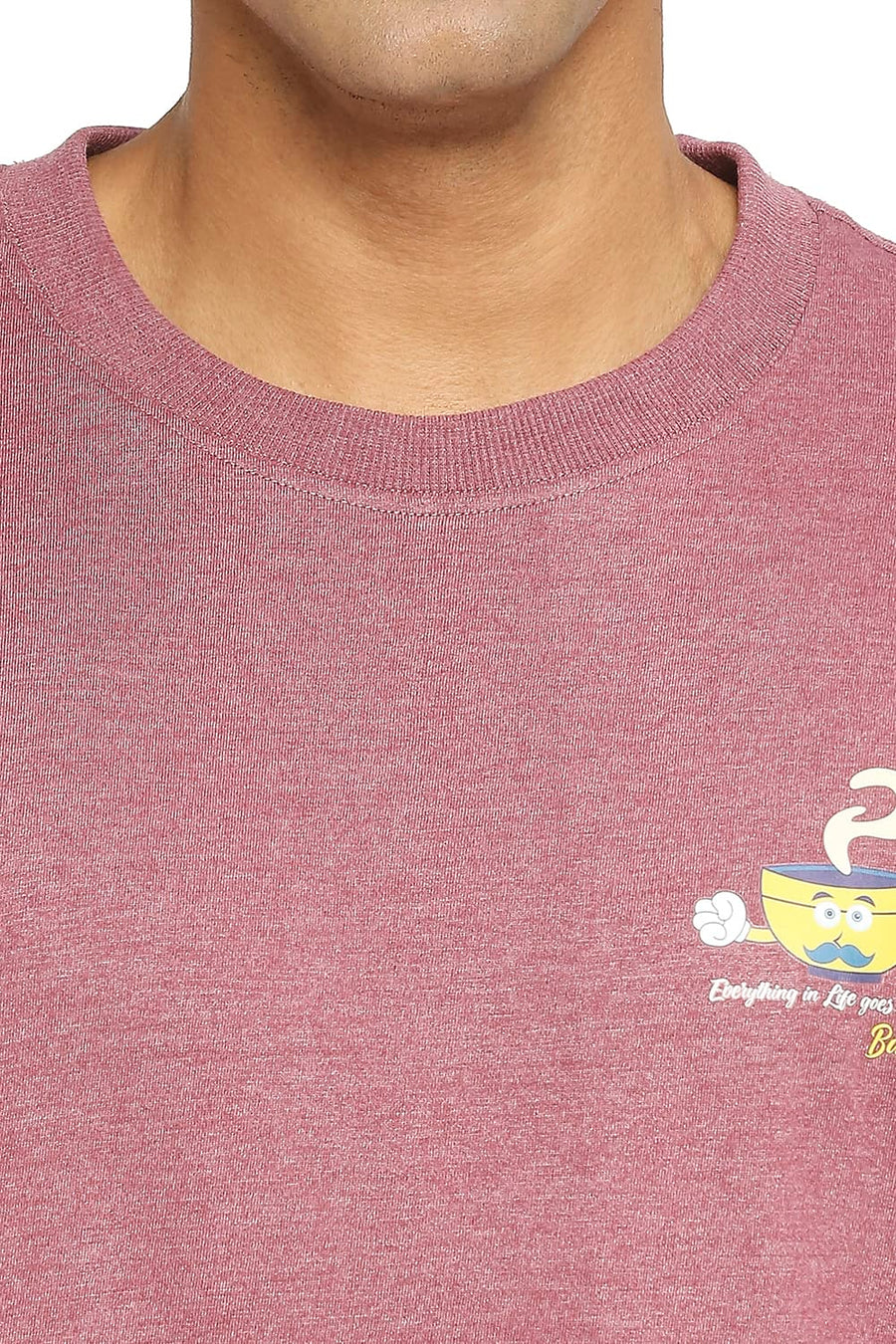 BASICS RELAXED FIT RENAISSANCE ROSE CREW T-SHIRT