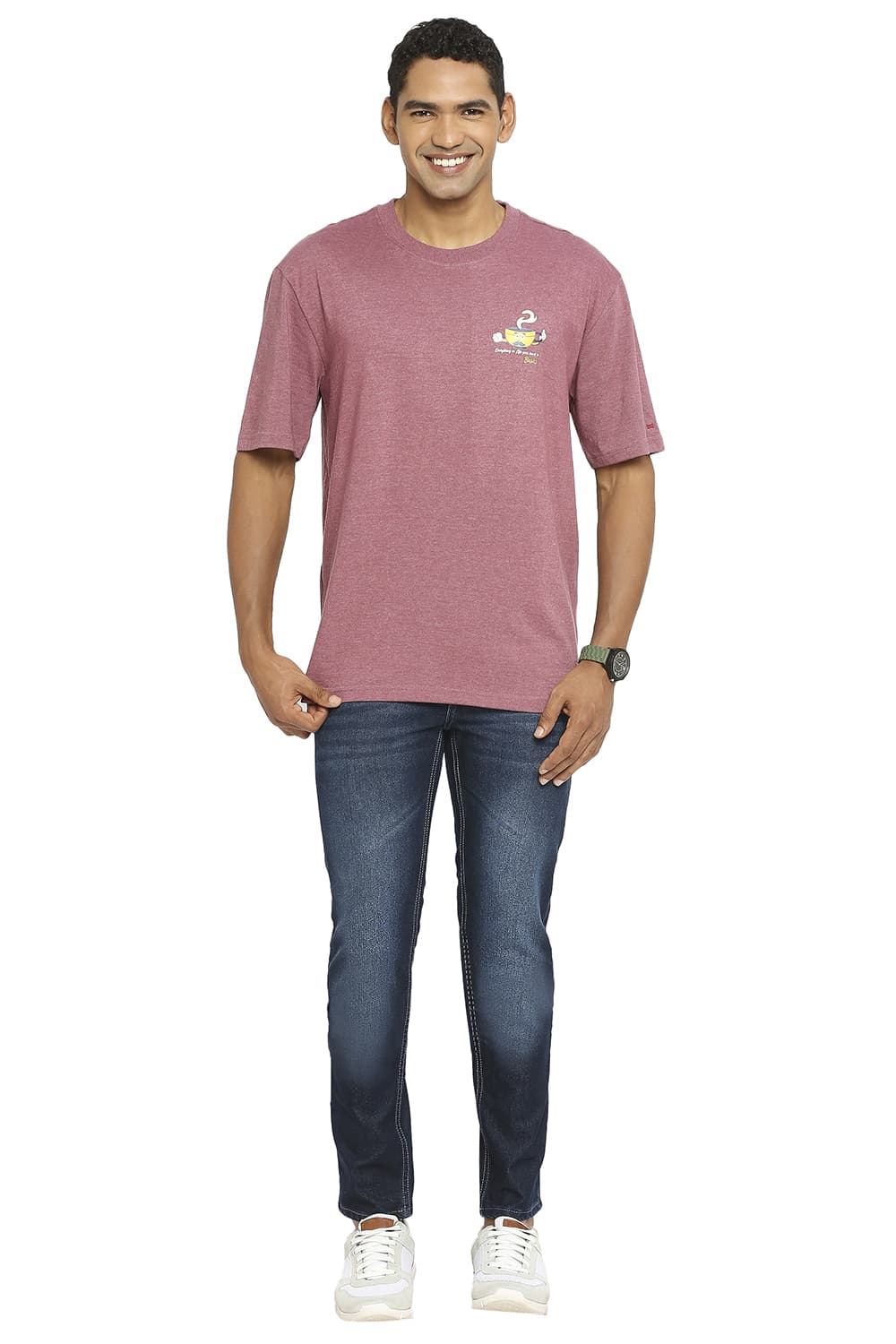 BASICS RELAXED FIT CREW T-SHIRT