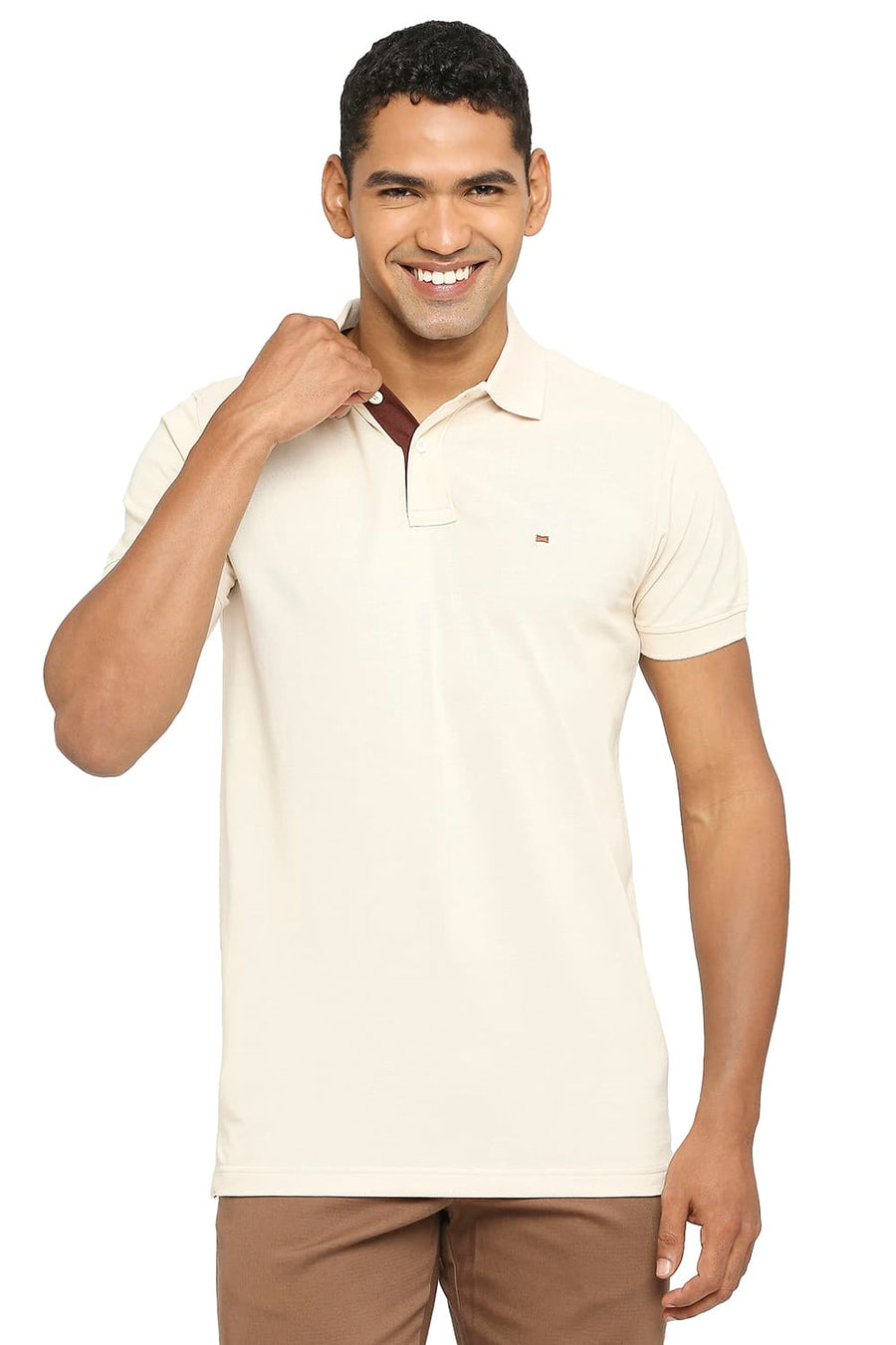 BASICS MUSCLE FIT SHEER BLISS POLO T-SHIRT