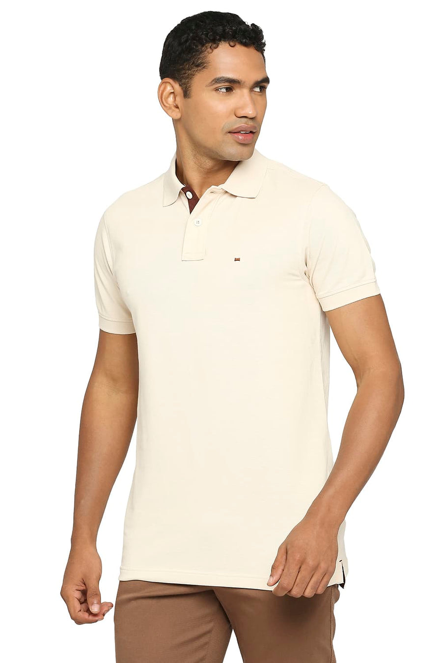 BASICS MUSCLE FIT SHEER BLISS POLO T-SHIRT