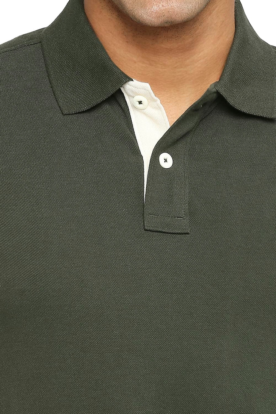 BASICS MUSCLE FIT ROSIN POLO T-SHIRT