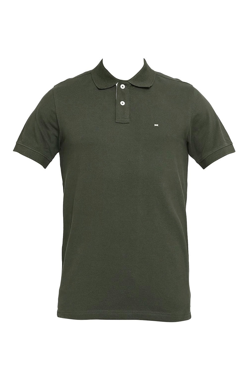 BASICS MUSCLE FIT POLO T-SHIRT