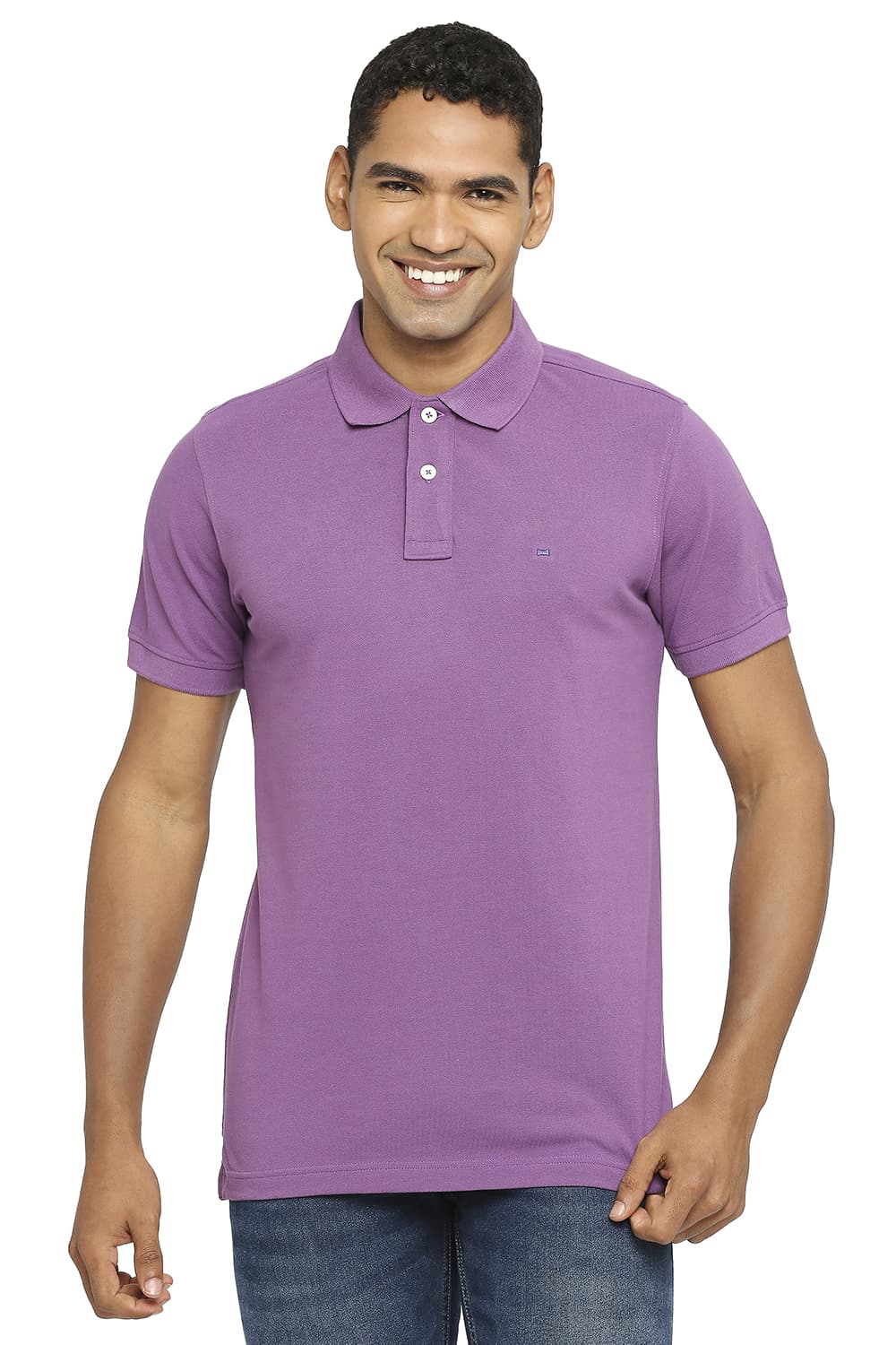 BASICS MUSCLE FIT POLO T-SHIRT