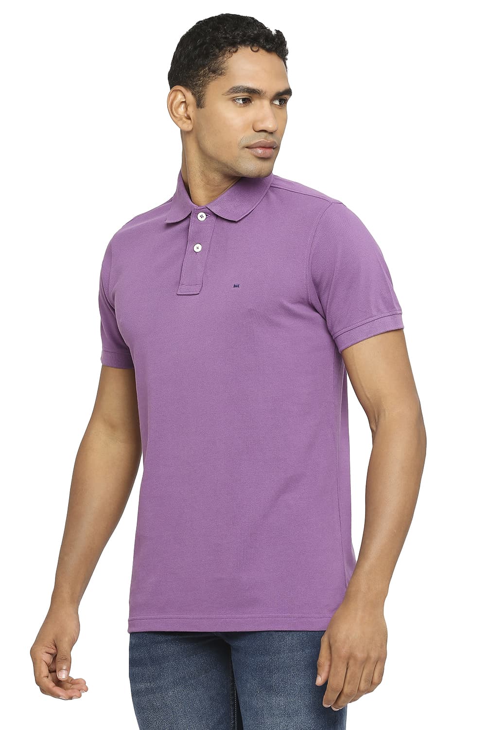 BASICS MUSCLE FIT POLO T-SHIRT