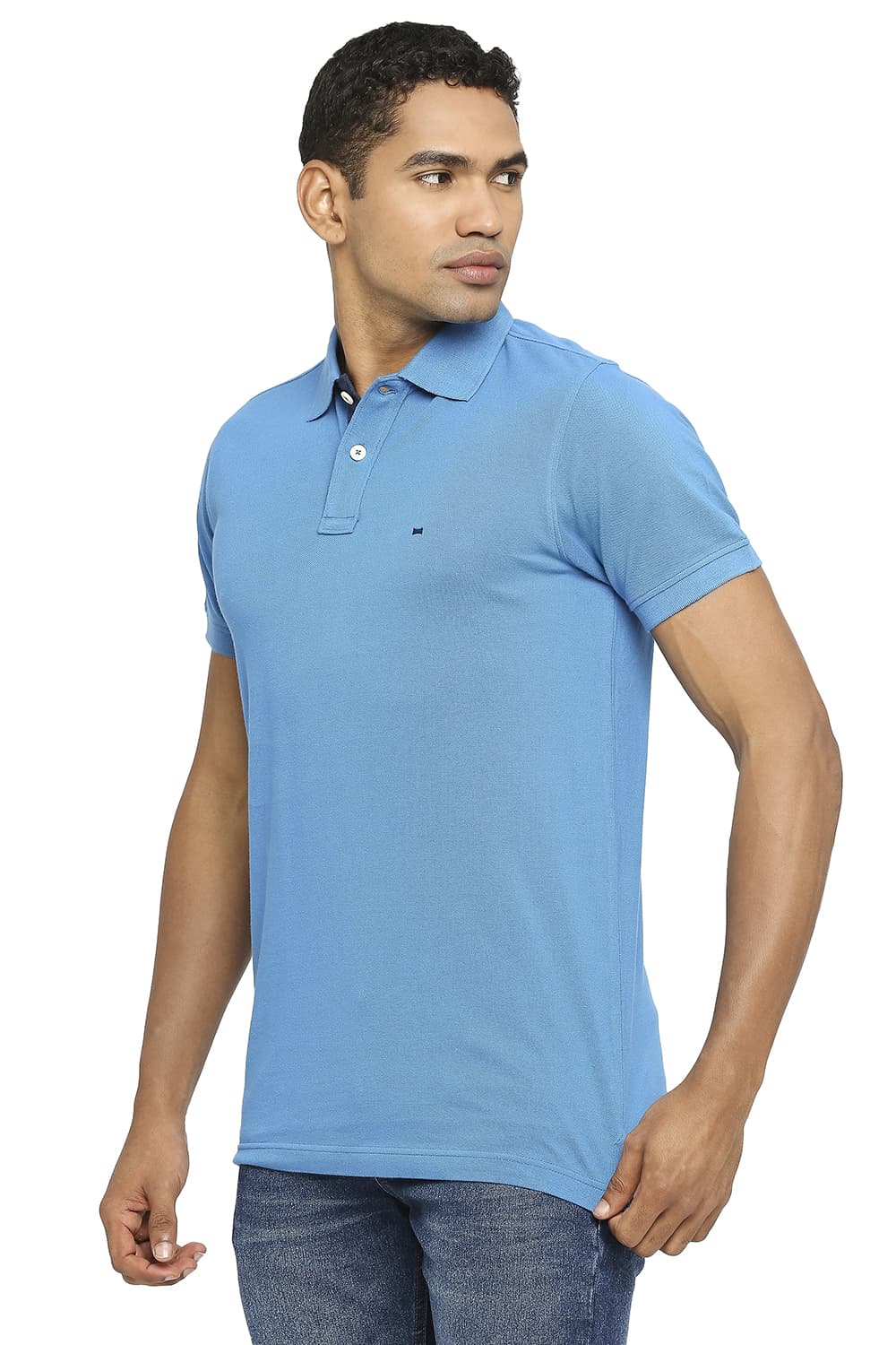 BASICS MUSCLE FIT POLO T-SHIRT