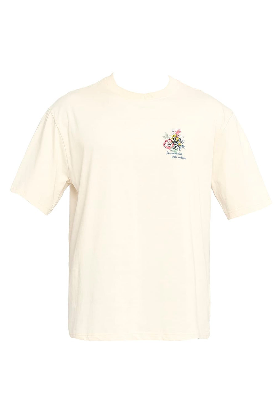 BASICS RELAXED FIT BUTTERCREAM CREW T-SHIRT