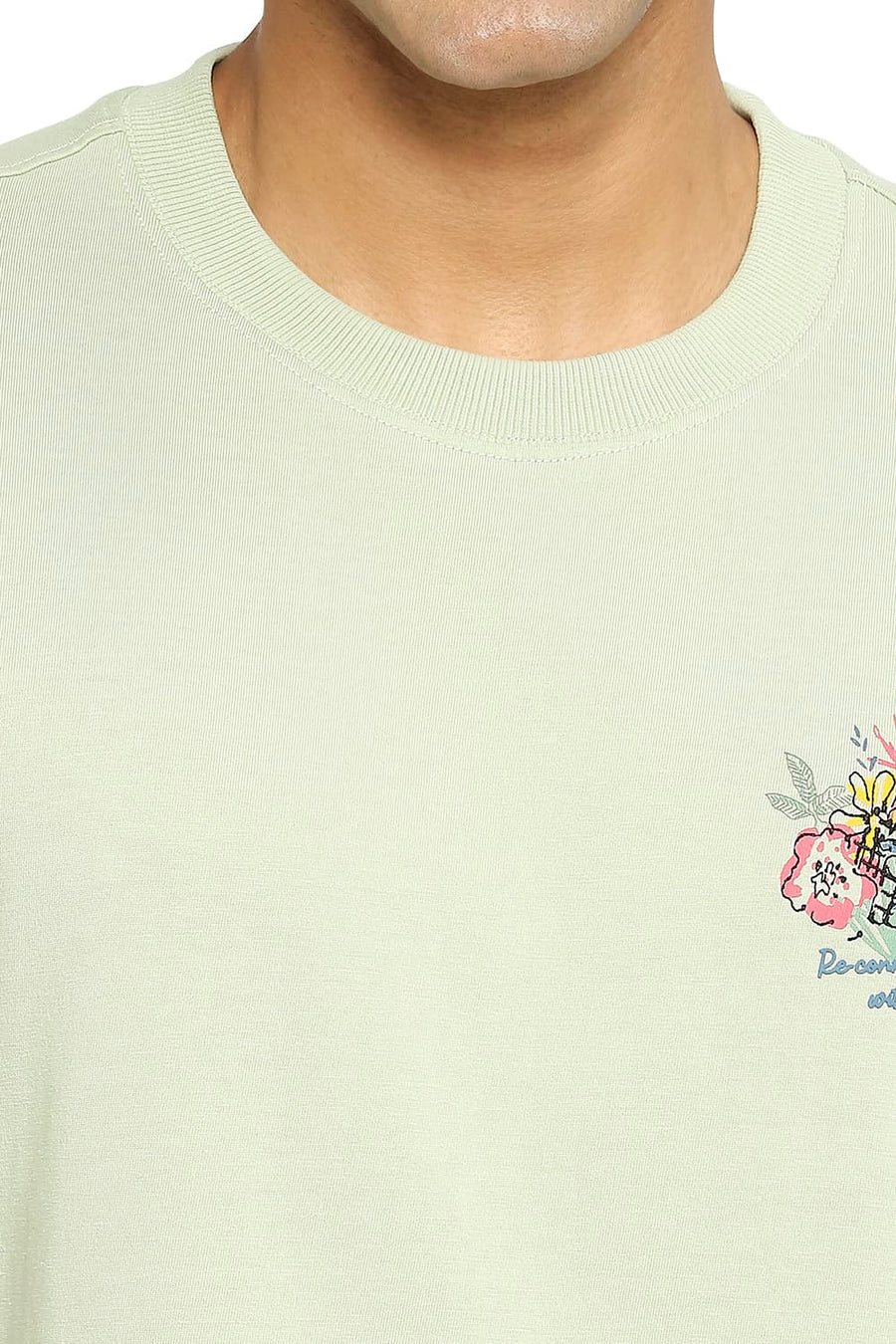 BASICS RELAXED FIT SWAMP CREW T-SHIRT