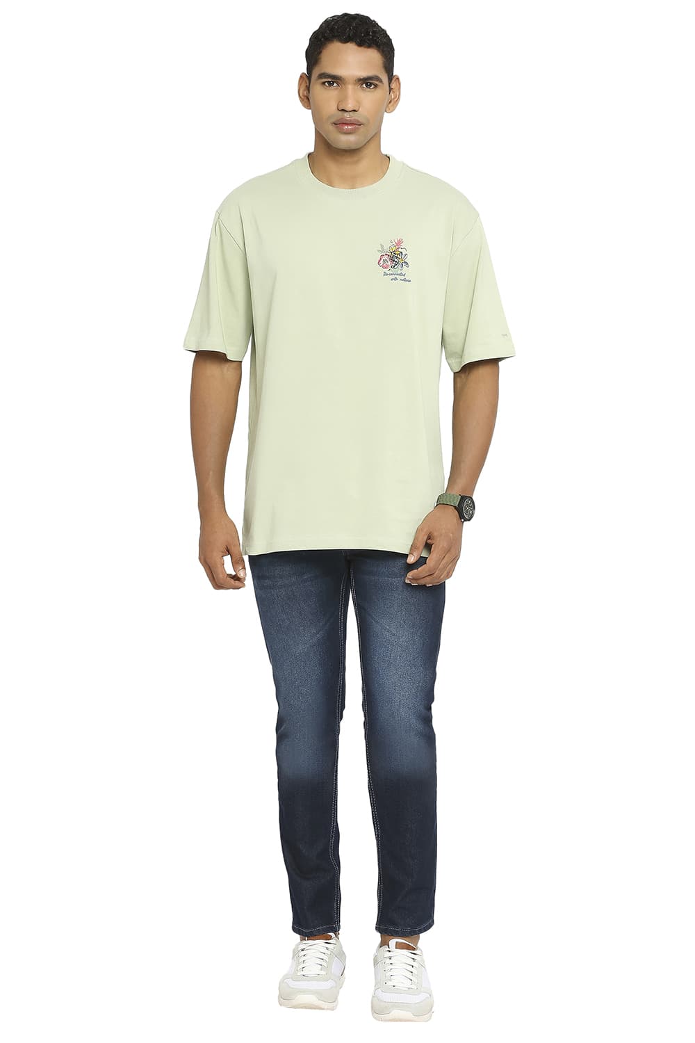 BASICS RELAXED FIT CREW T-SHIRT