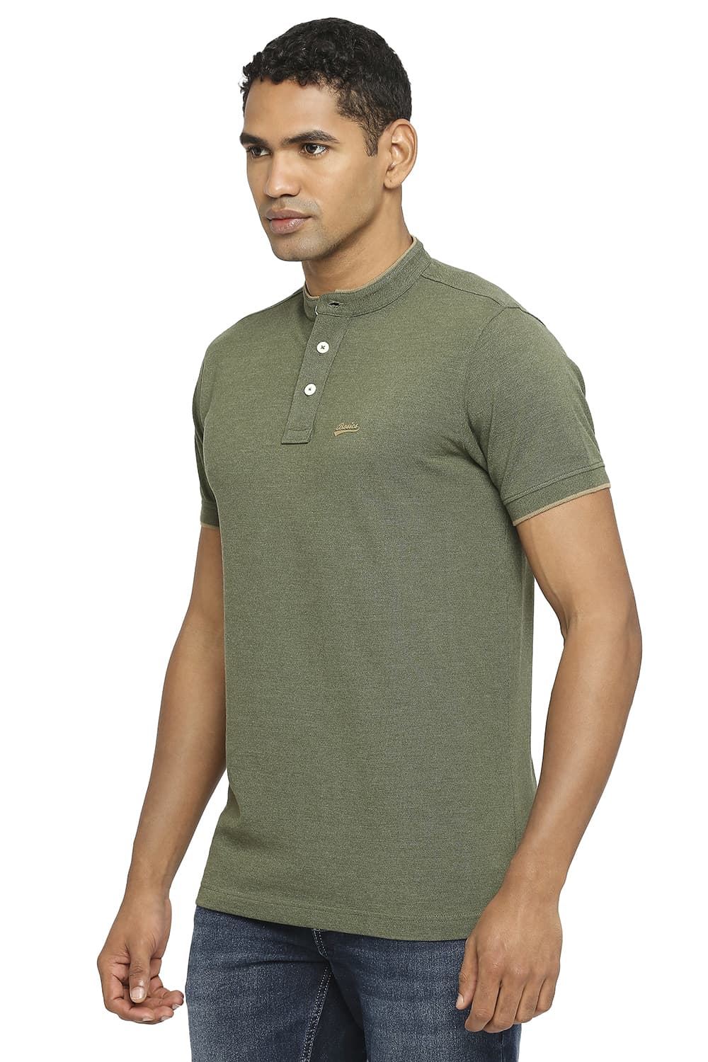 BASICS MUSCLE FIT POLO T-SHIRT