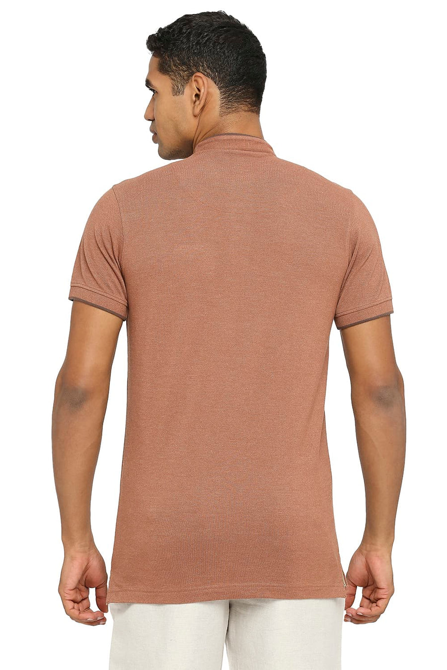 BASICS MUSCLE FIT SEQUOIA POLO T-SHIRT