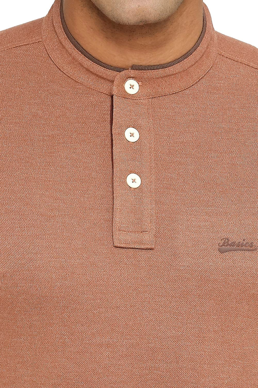 BASICS MUSCLE FIT SEQUOIA POLO T-SHIRT