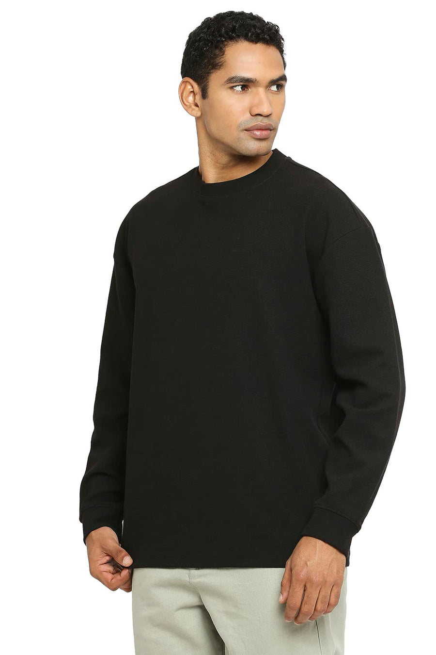 BASICS RELAXED FIT BLACKBEAUTY CREW T-SHIRT