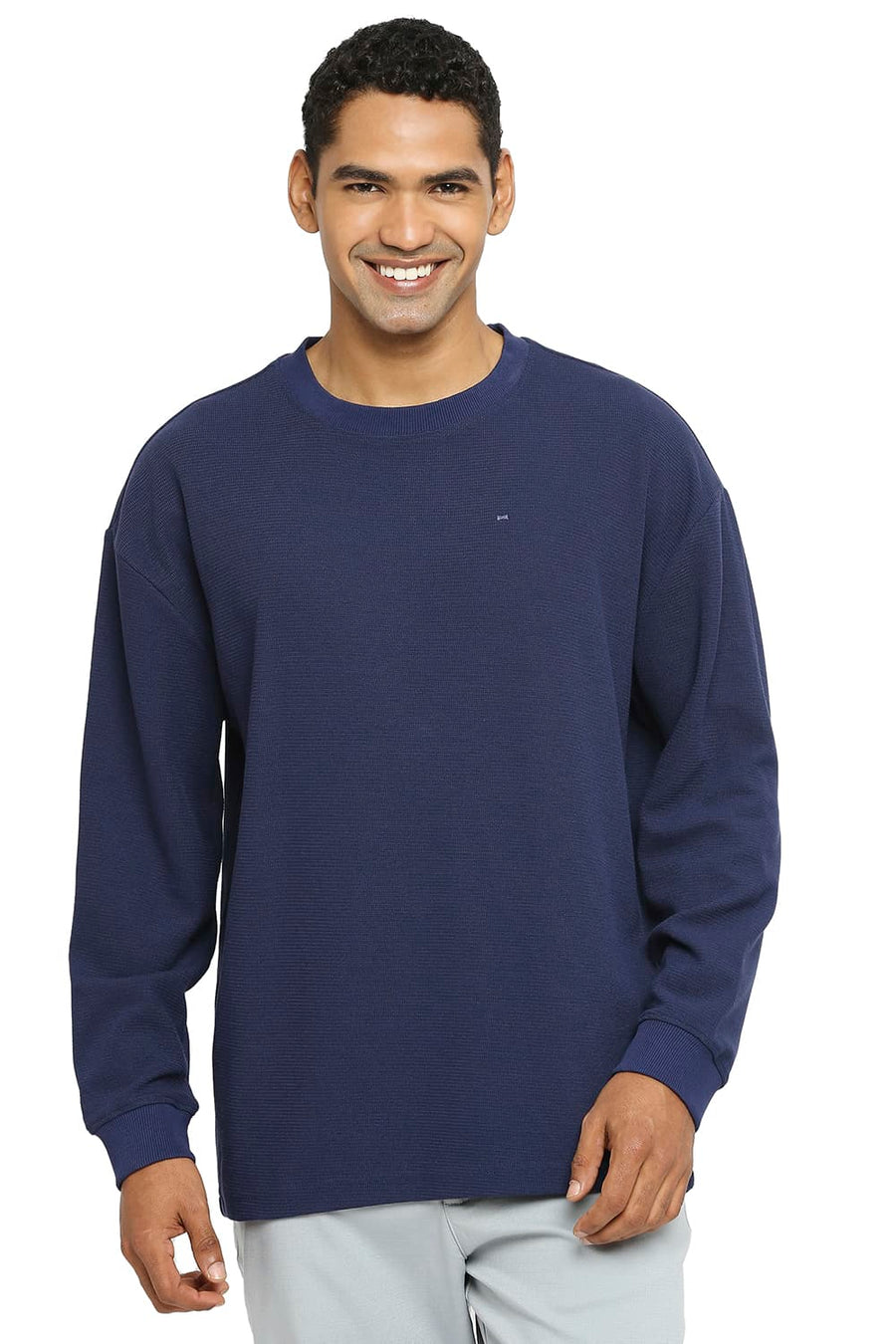 BASICS RELAXED FIT NAVALACADEMY CREW T-SHIRT