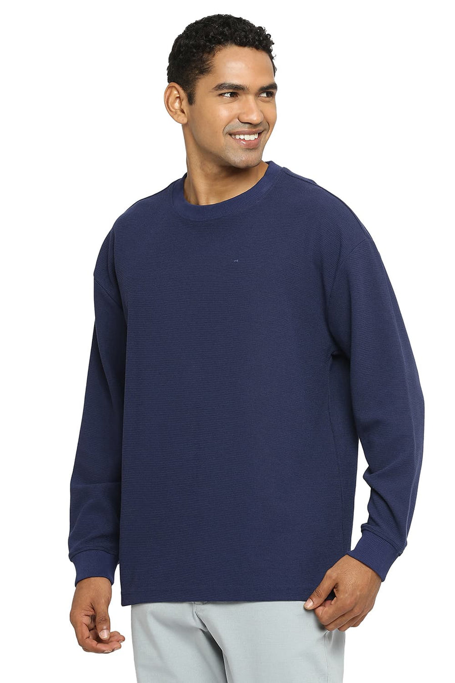 BASICS RELAXED FIT NAVALACADEMY CREW T-SHIRT