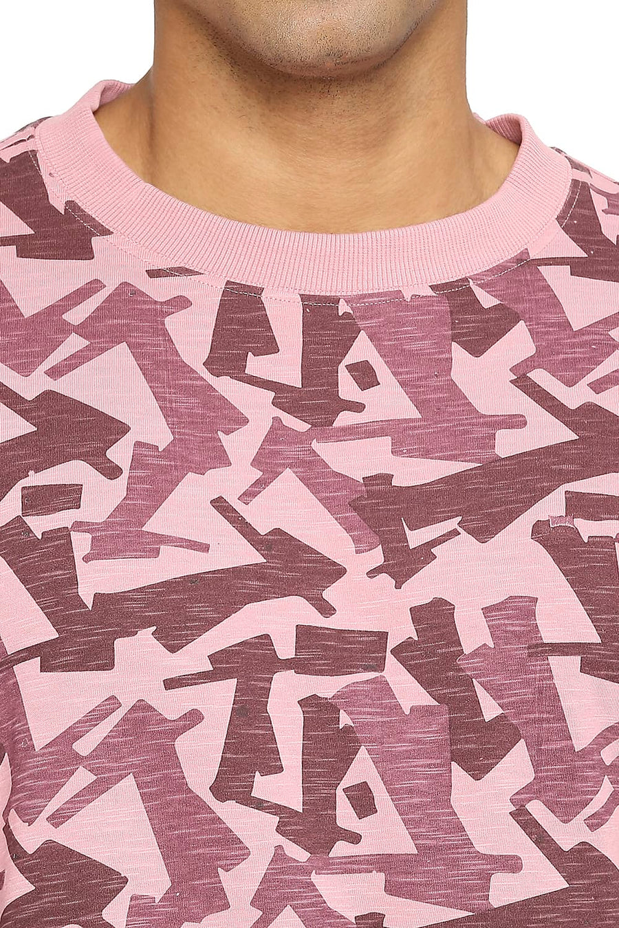 BASICS RELAXED FIT FOXGLOVE PRINTED CREW T-SHIRT