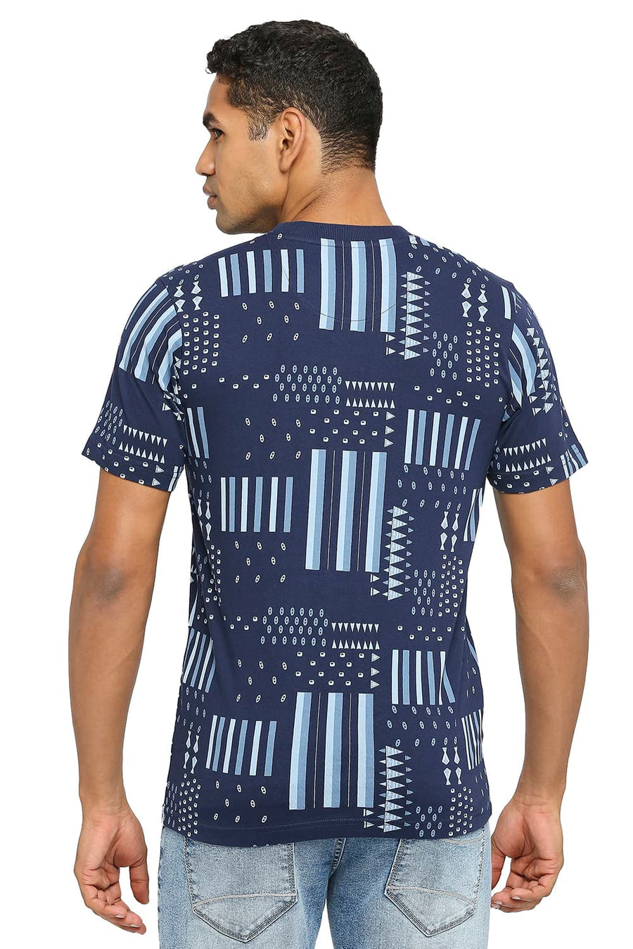 BASICS MUSCLE FIT NAVALACADEMY PRINTED CREW T-SHIRT