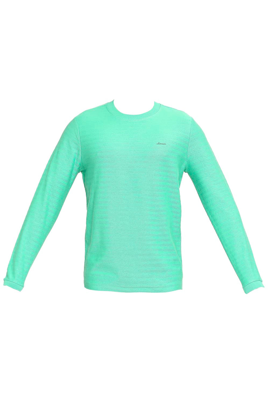 BASICS MUSCLE FIT GREEN SPRUCE CREW T-SHIRT