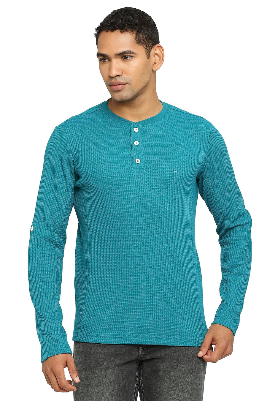 BASICS MUSCLE FIT KAYAKING HENLEY T-SHIRT