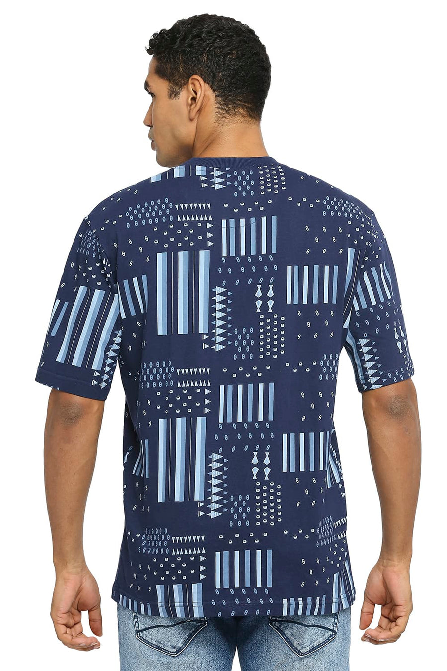 BASICS RELAXED FIT NAVALACADEMY PRINTED CREW T-SHIRT