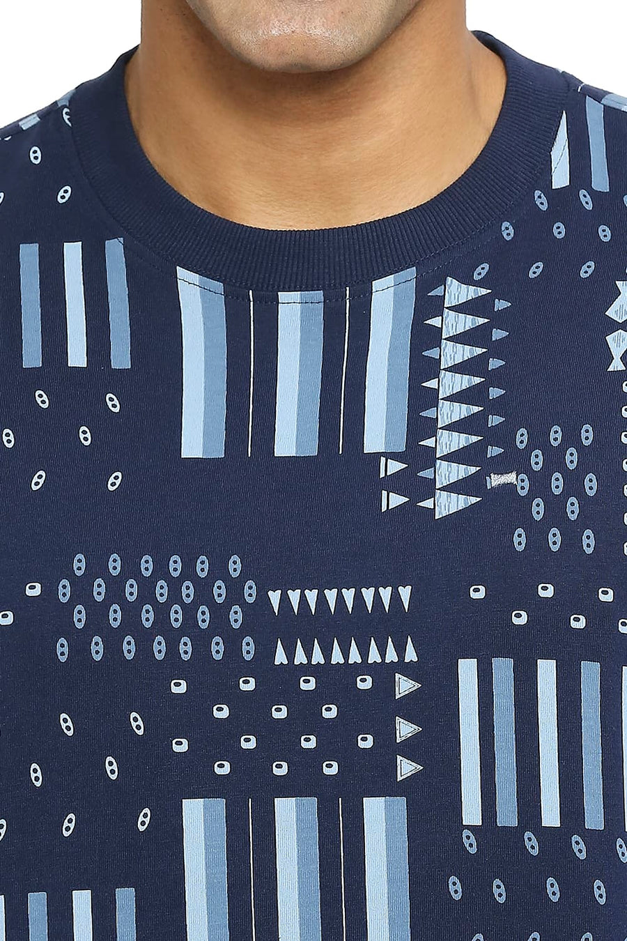 BASICS RELAXED FIT NAVALACADEMY PRINTED CREW T-SHIRT