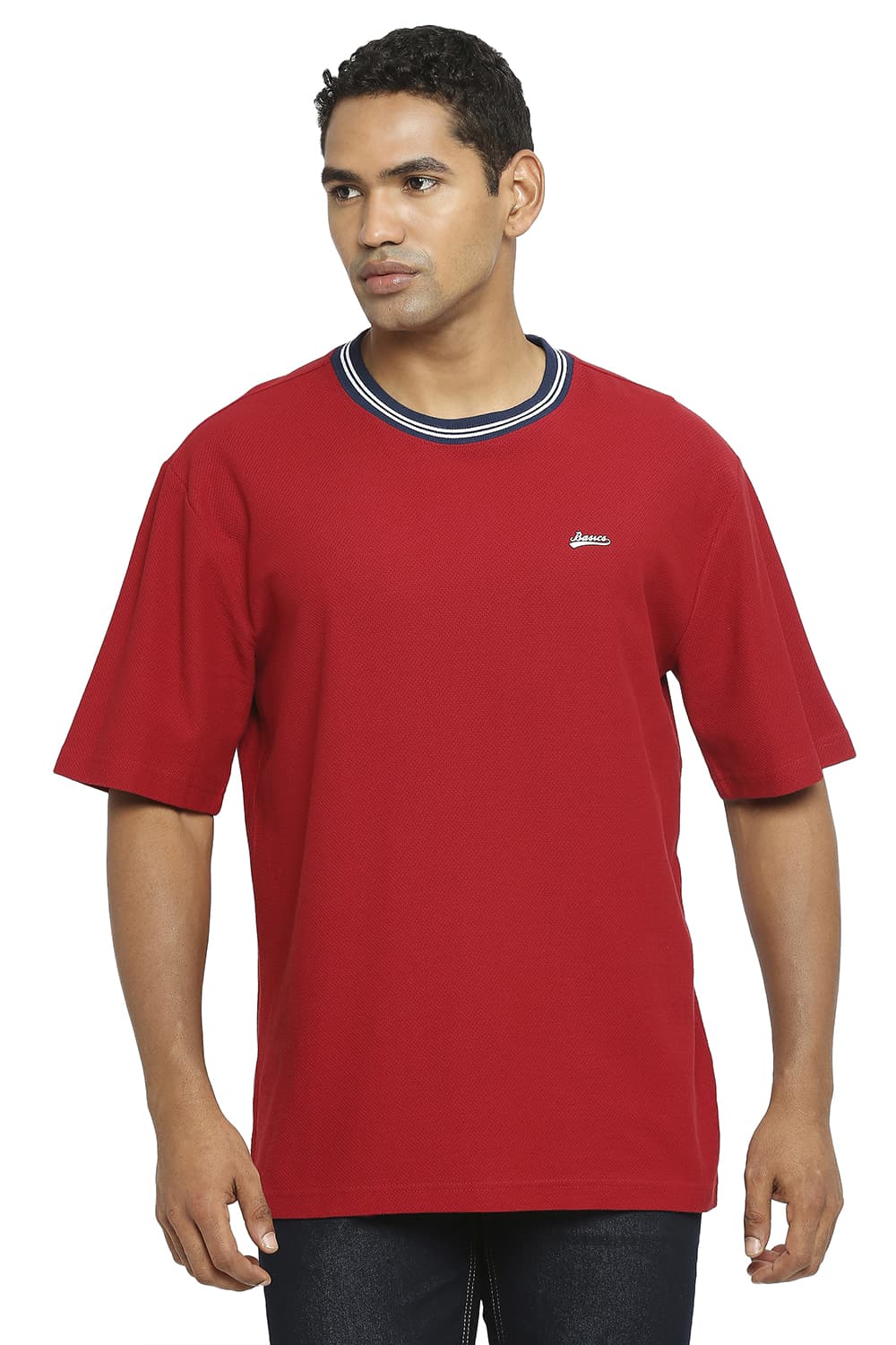 BASICS RELAXED FIT CREW T-SHIRT