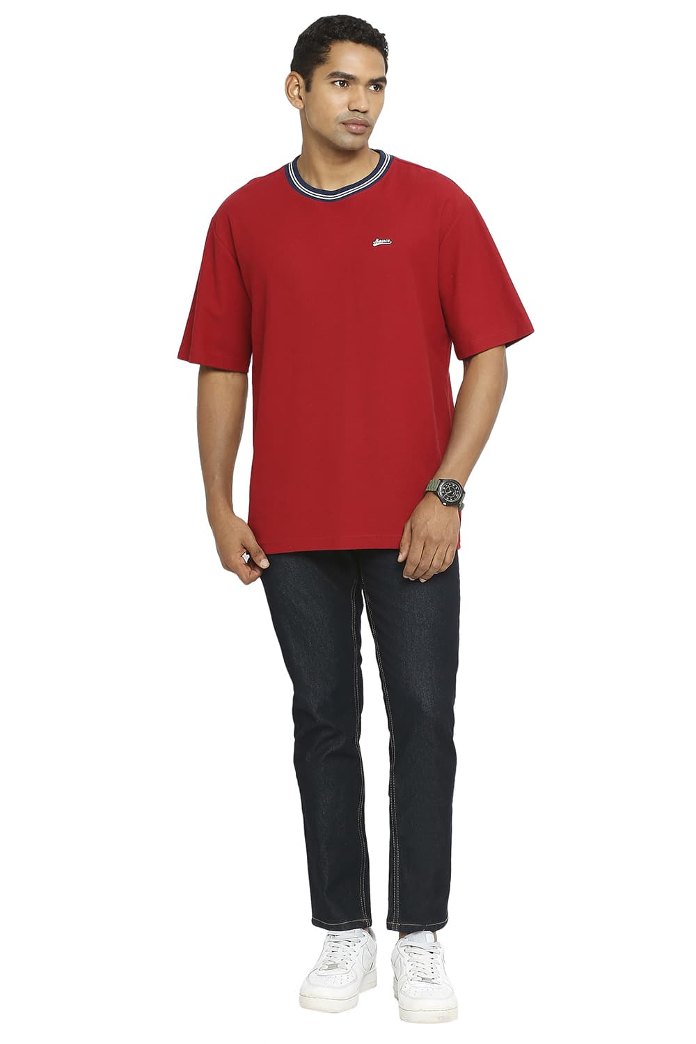 BASICS RELAXED FIT CREW T-SHIRT