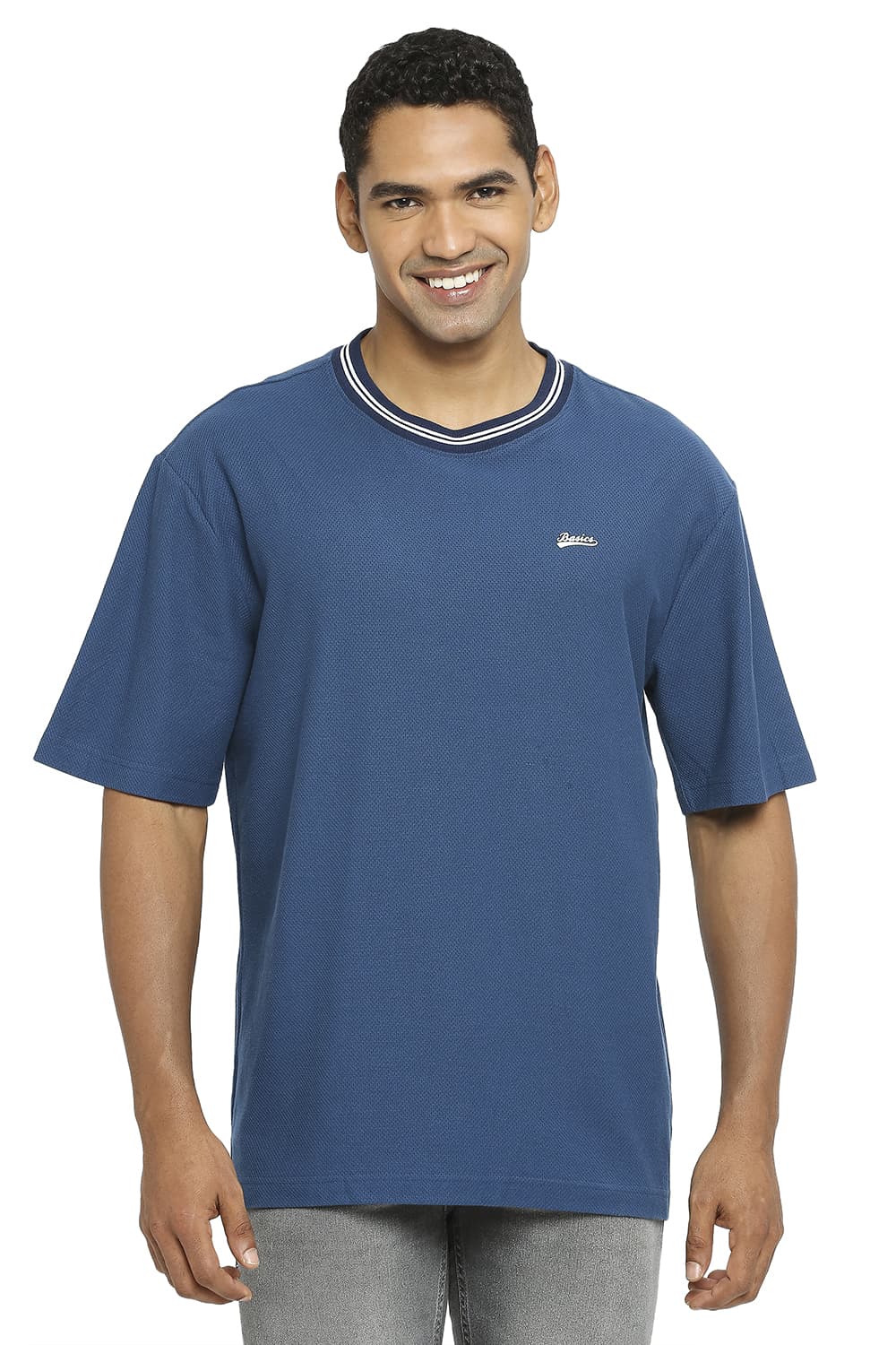 BASICS RELAXED FIT CREW T-SHIRT