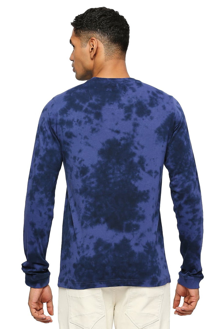 BASICS MUSCLE FIT NAVALACADEMY TIE DYE CREW T-SHIRT