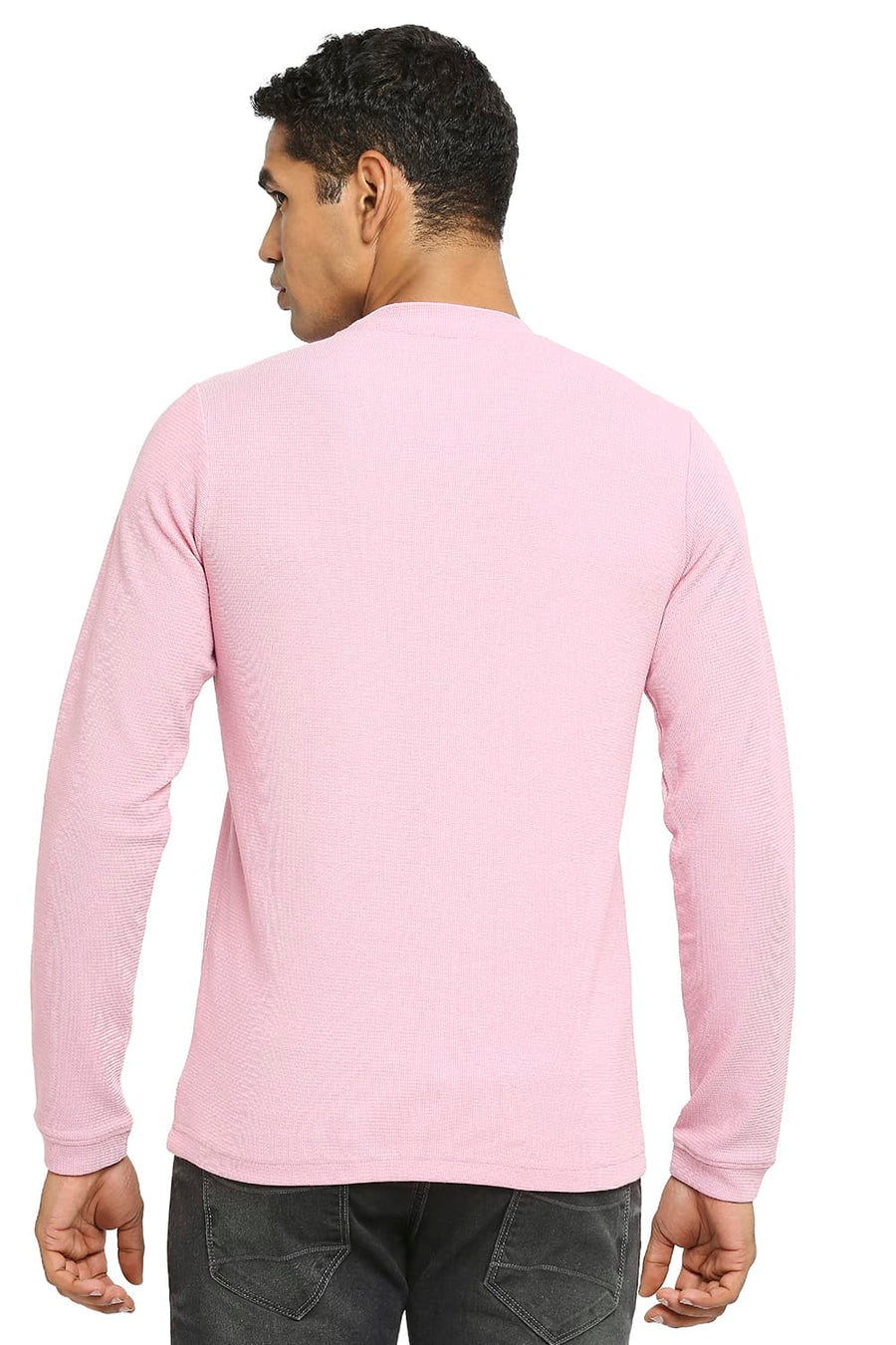 BASICS MUSCLE FIT ORCHID SMOKJE CREW T-SHIRT