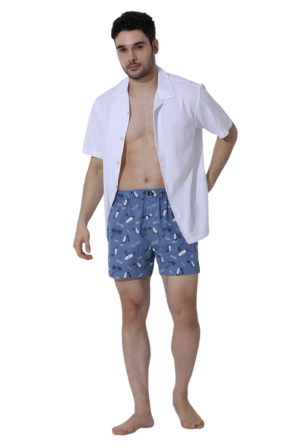 COMFORT FIT COTTON PRINTED BOXER SHORTS