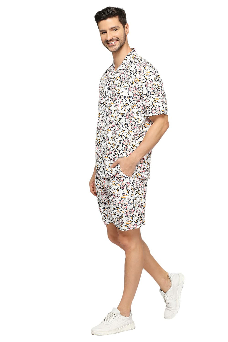 BASICS COMFORT FIT CARMINE PINK COTTON VISCOSE CO-ORDS SHORTS