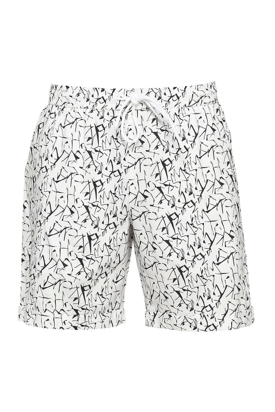 BASICS COMFORT FIT LUCENT WHITE COTTON VISCOSE CO-ORDS SHORTS