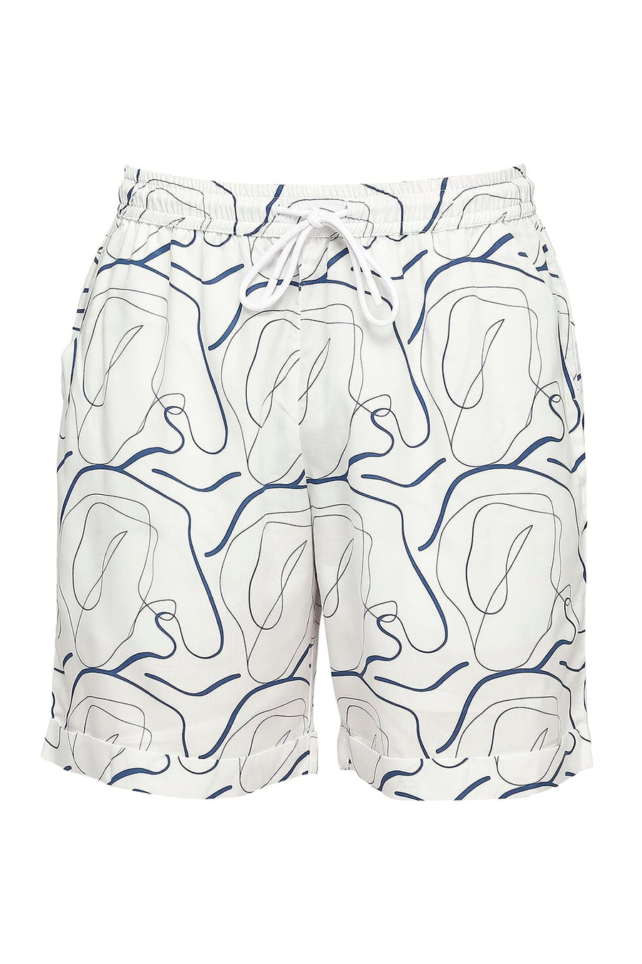 BASICS COMFORT FIT SUMMER SAND ECRU TENCEL TWILL CO-ORDS SHORTS