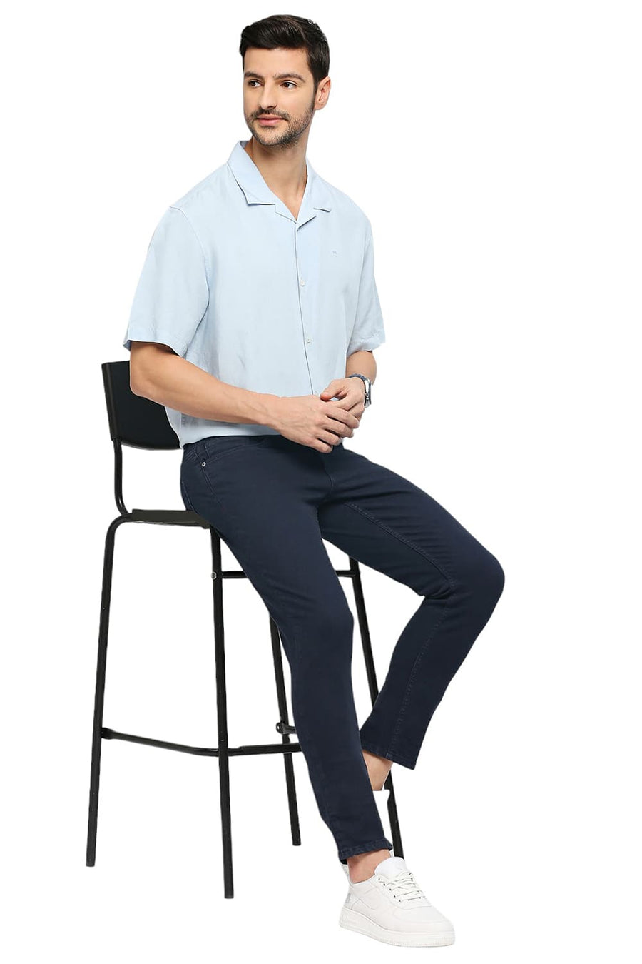 BASICS BLADE FIT BLUEBERRY STRETCH JEANS