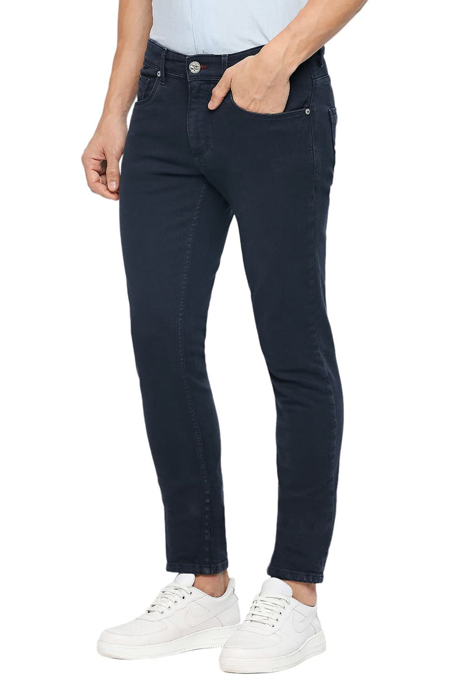 BASICS BLADE FIT BLUEBERRY STRETCH JEANS