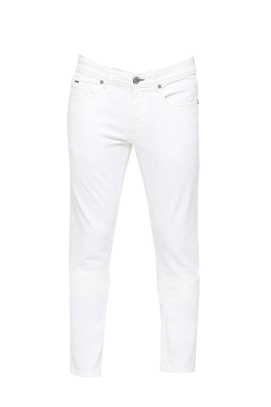 BASICS BLADE FIT BRIGHT WHITE STRETCH JEANS