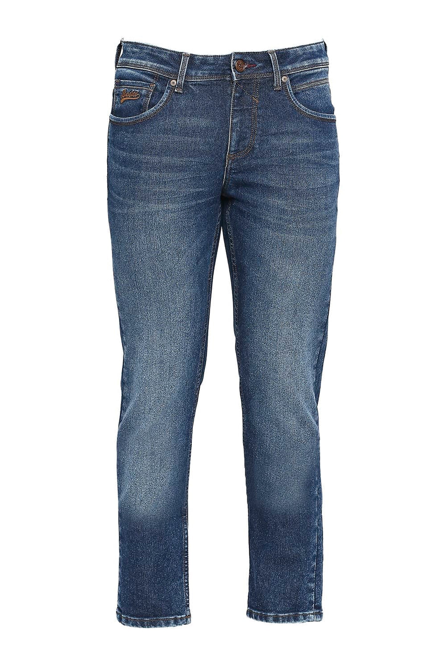 BASICS TORQUE FIT ENSIGN BLUE STRETCH JEANS